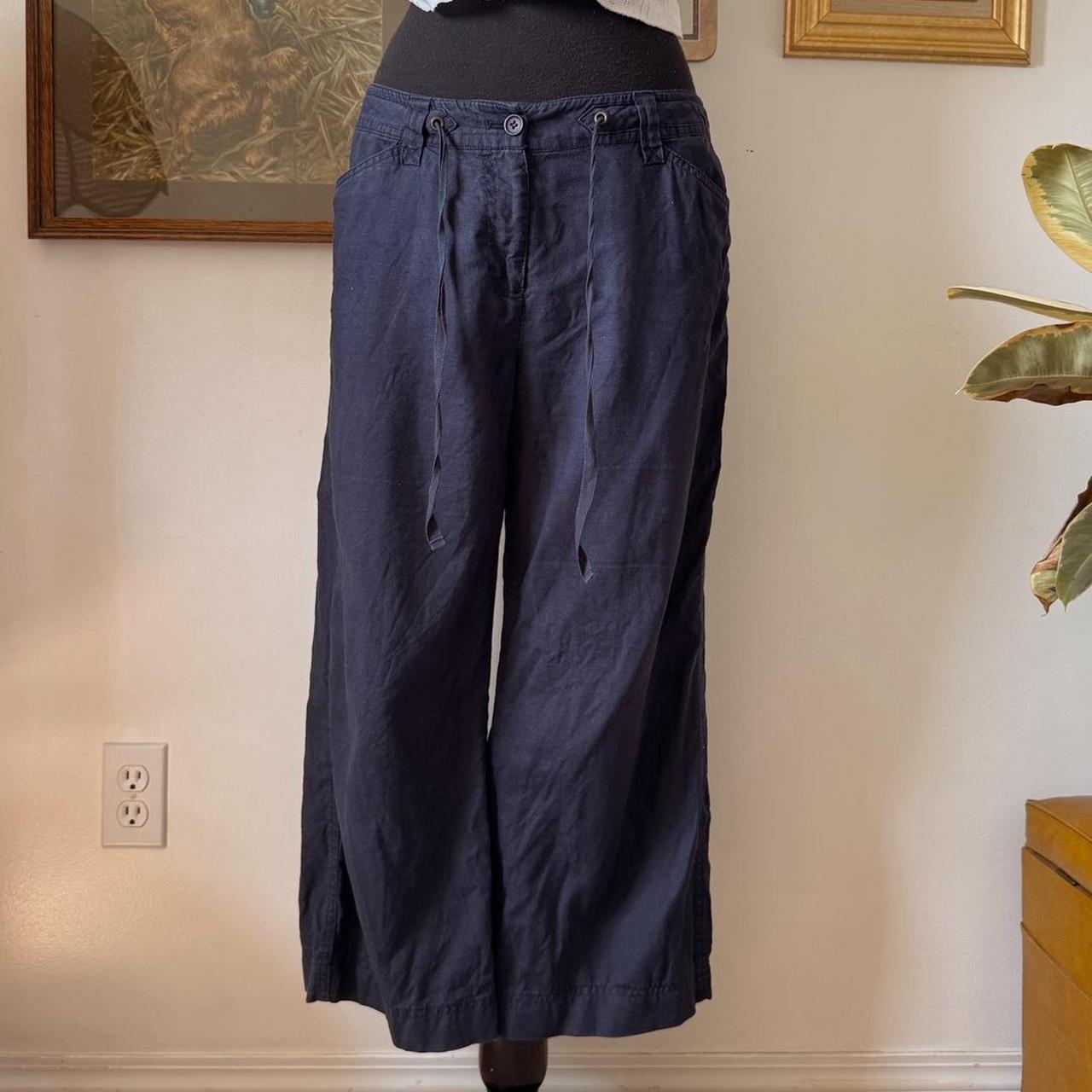 Breezy linen capri pants (M)