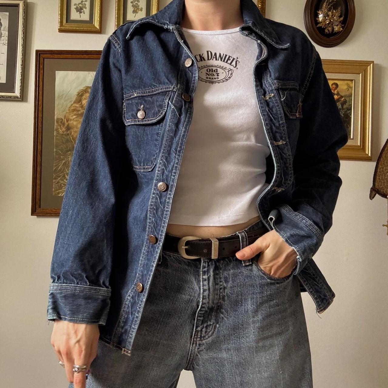 Vintage denim shacket (S)