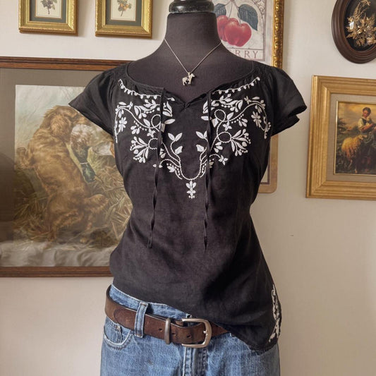 Linen cottage blouse (S)