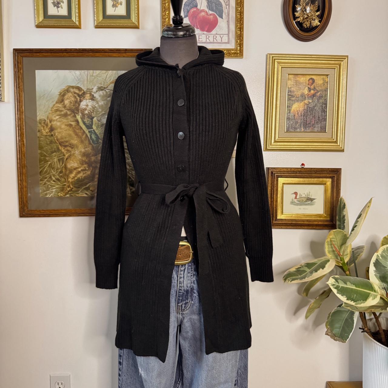 Y2K long knit cardigan (M)