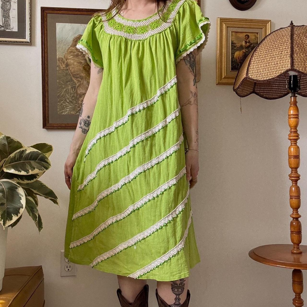Spring green fairy dress (M)