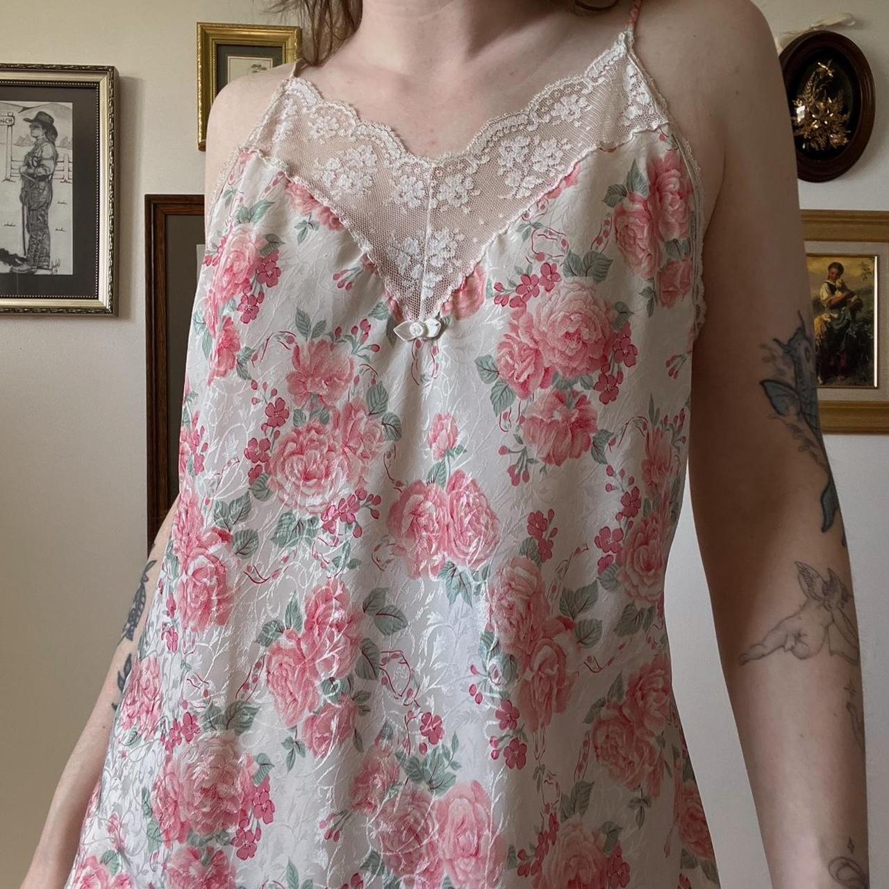 Pink rose mini slip (M)