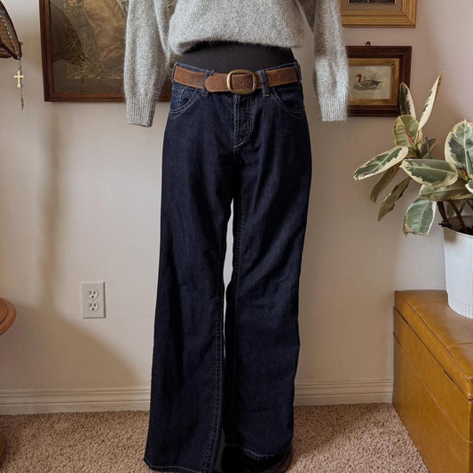 Dark wash y2k jeans (32)