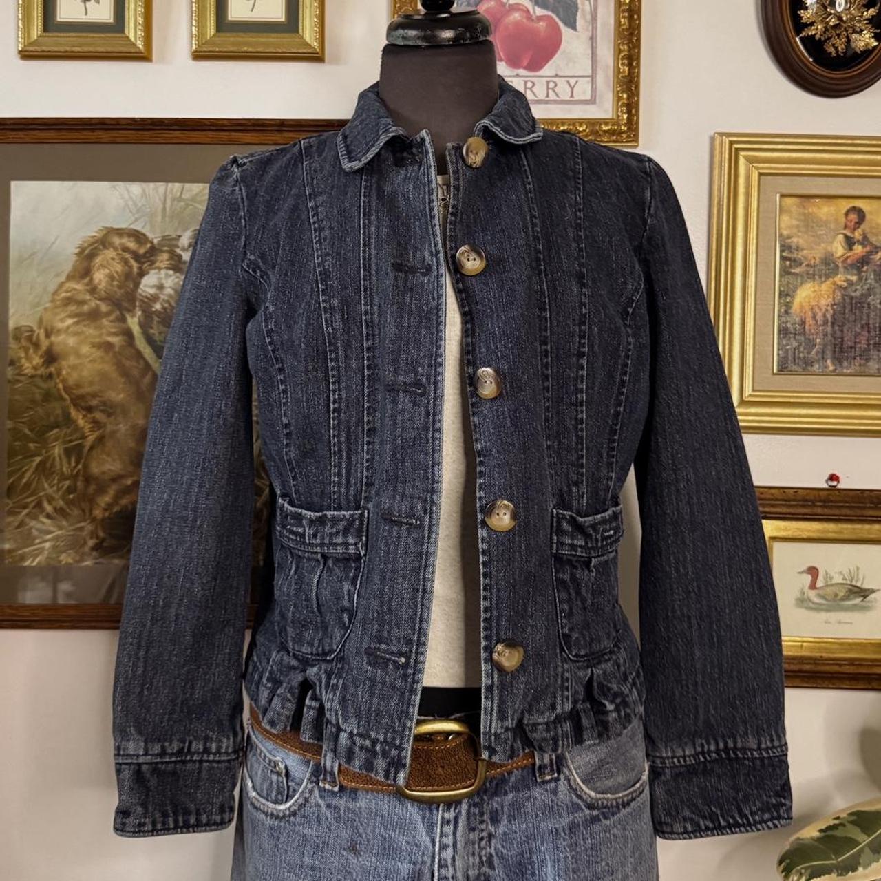 Dark wash denim jacket (S)