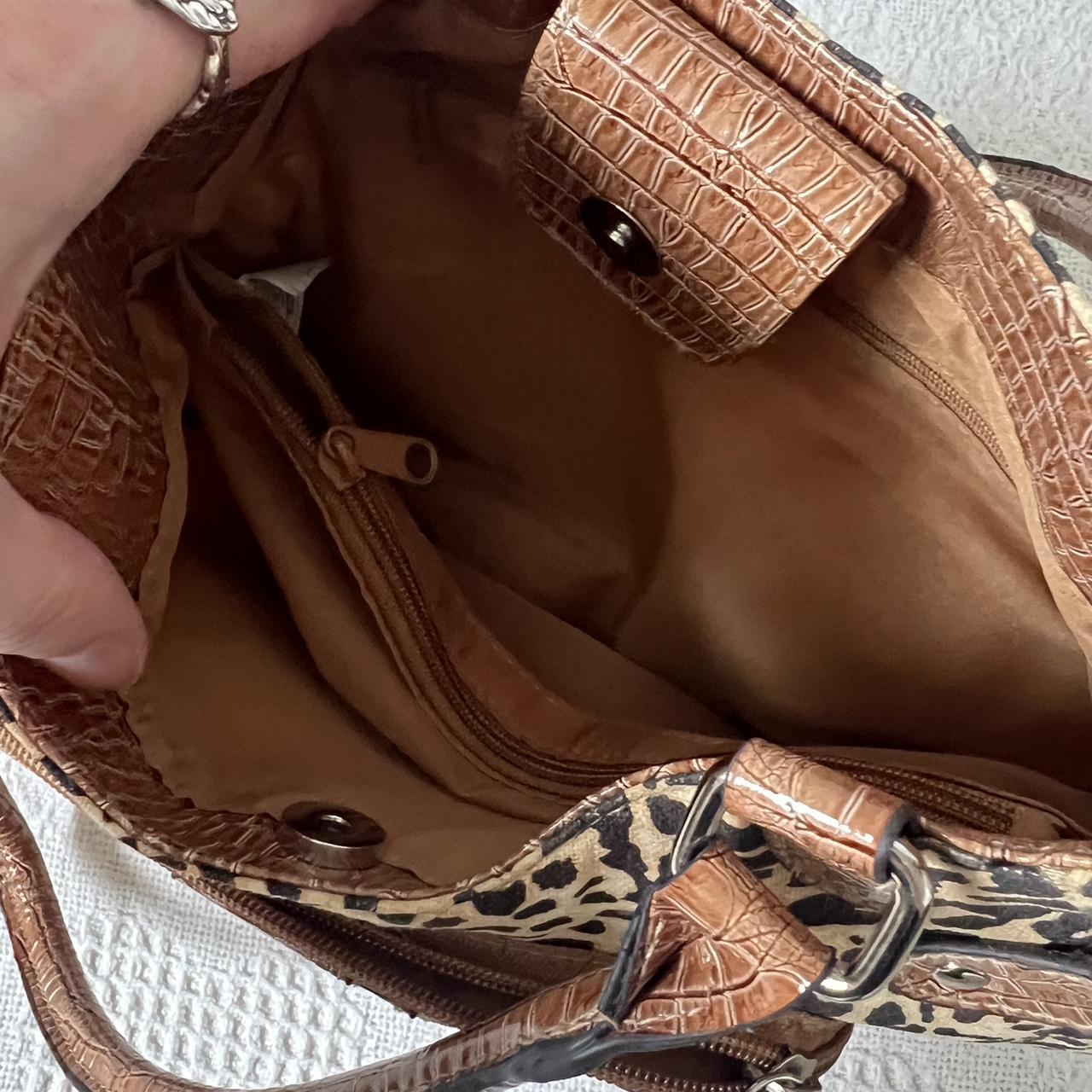 Y2K leopard print bag