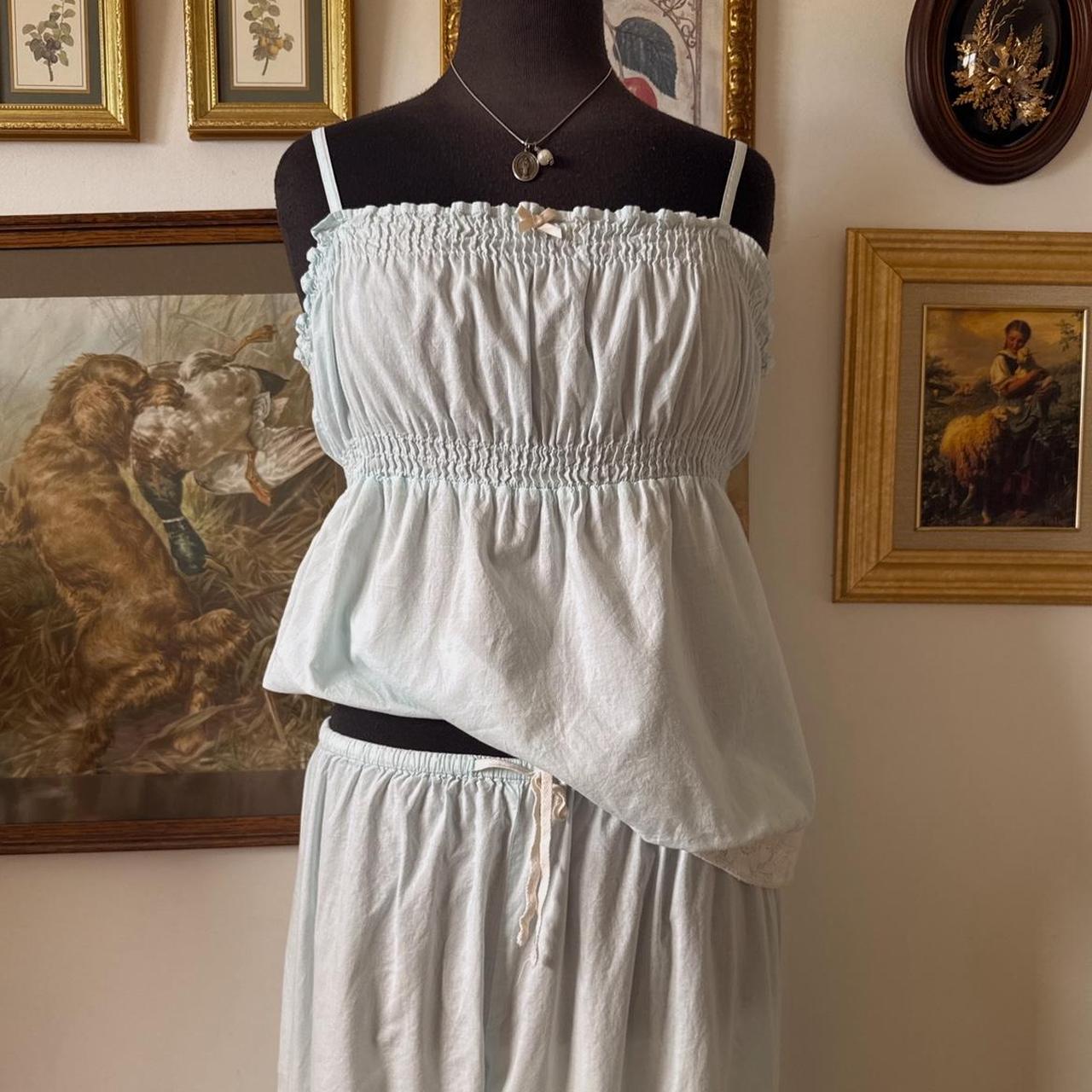 Vintage lace cotton set (L)