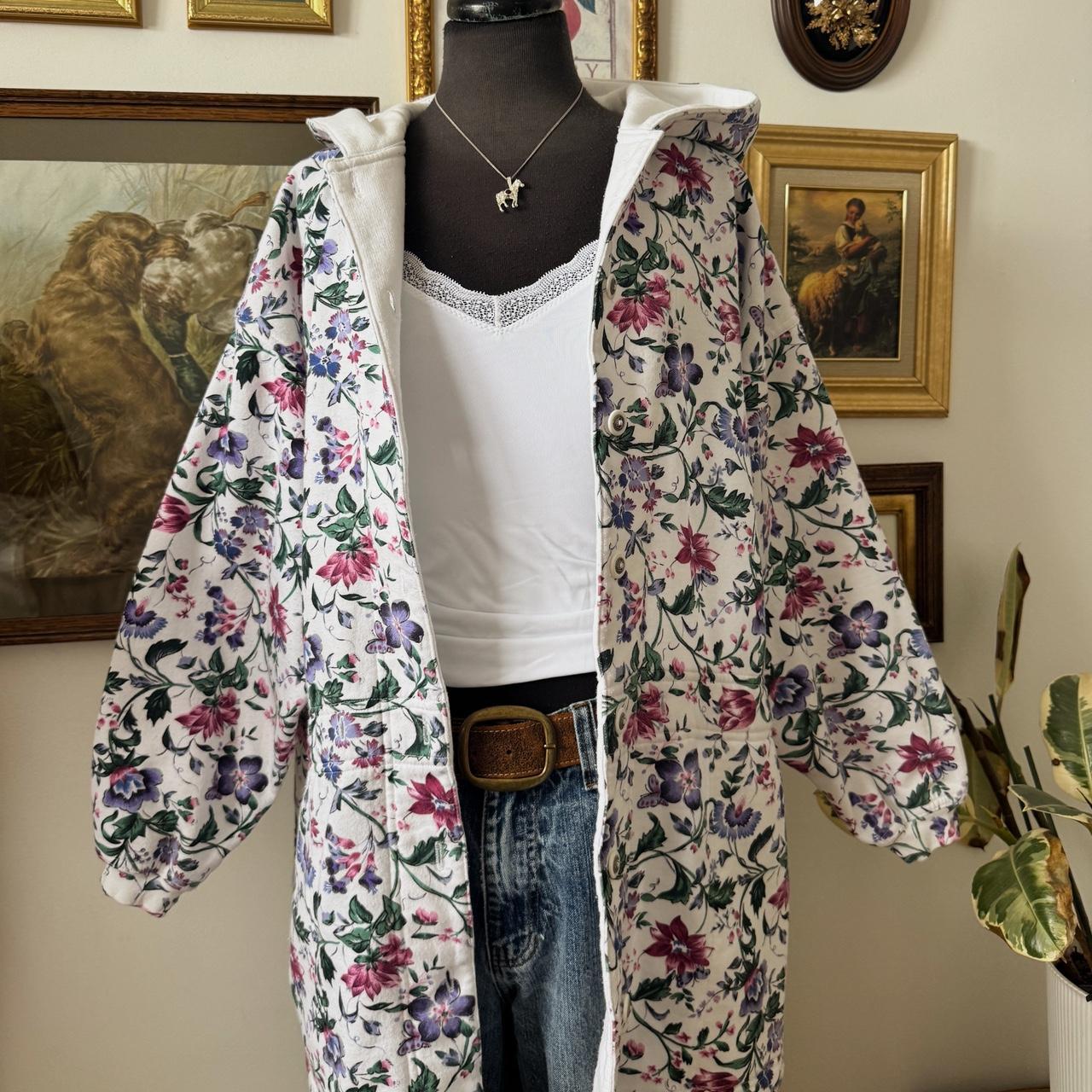Floral cozy spring jacket (L)