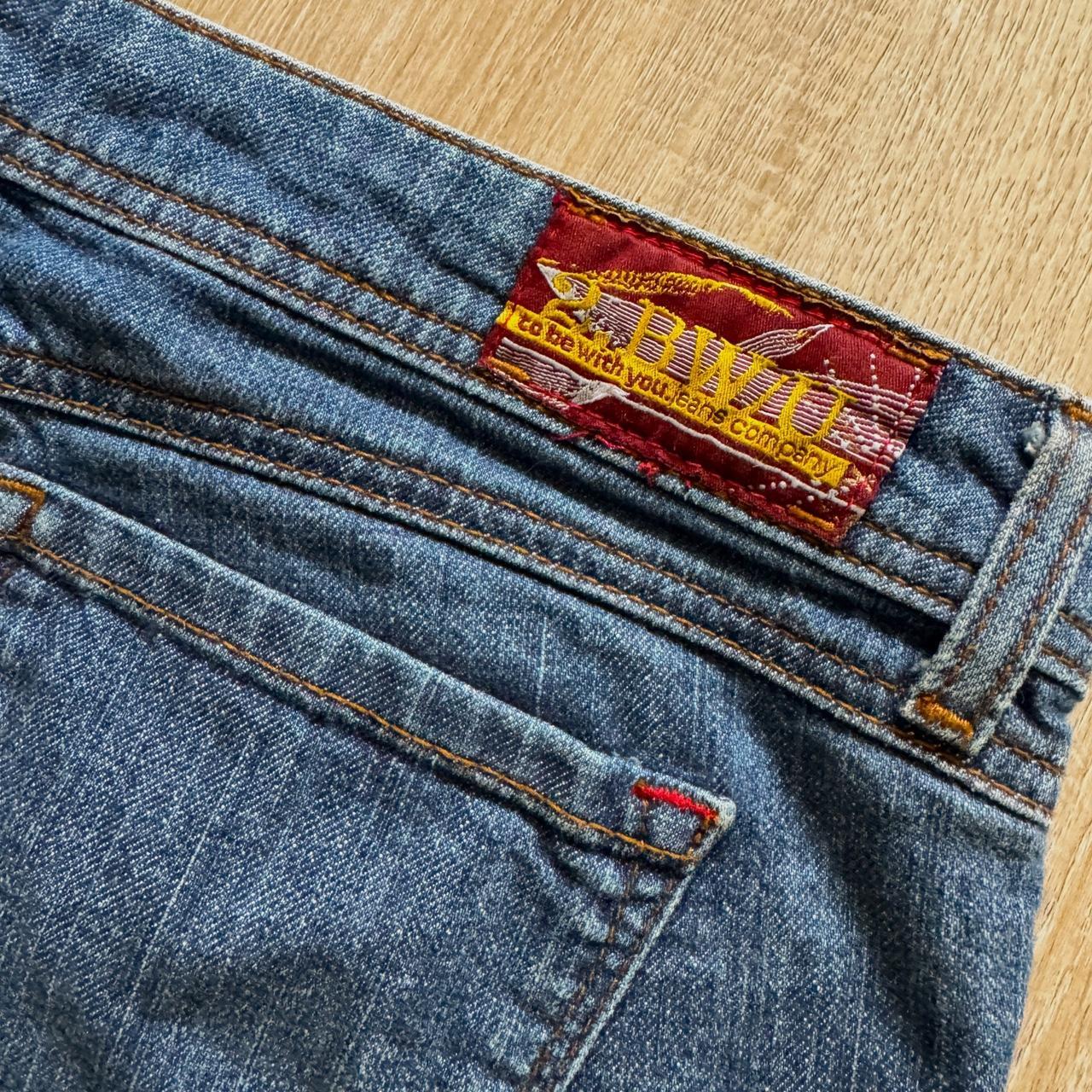 Y2k low rise jean shorts (S/M)