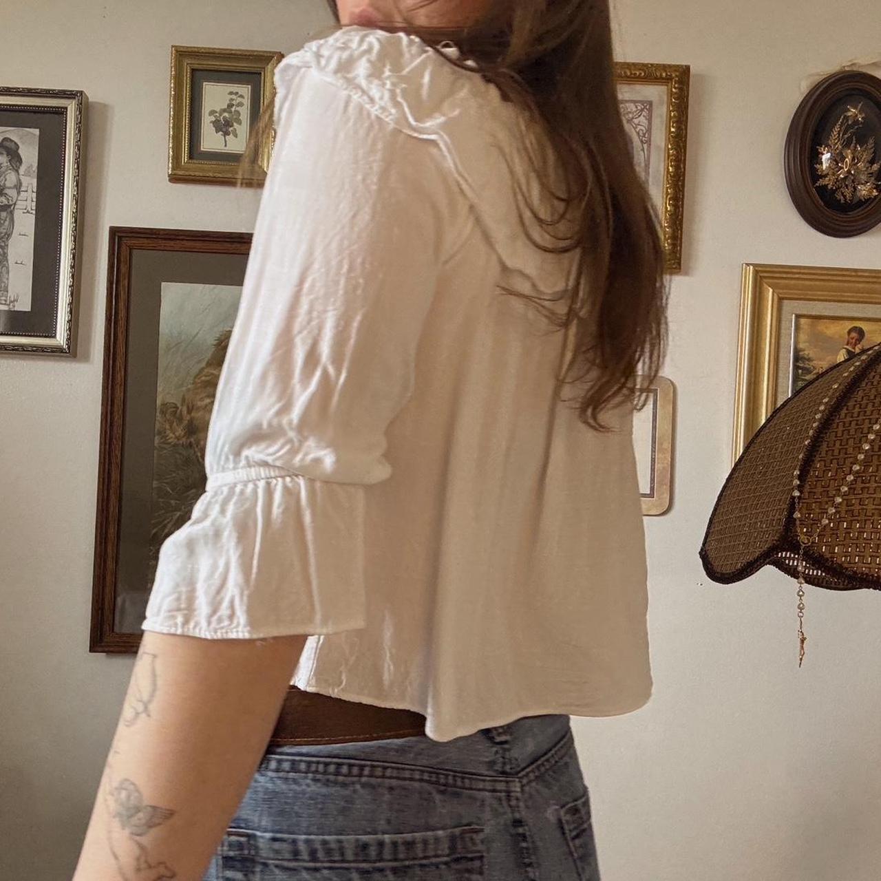 Ruffle boho summer top (XS)