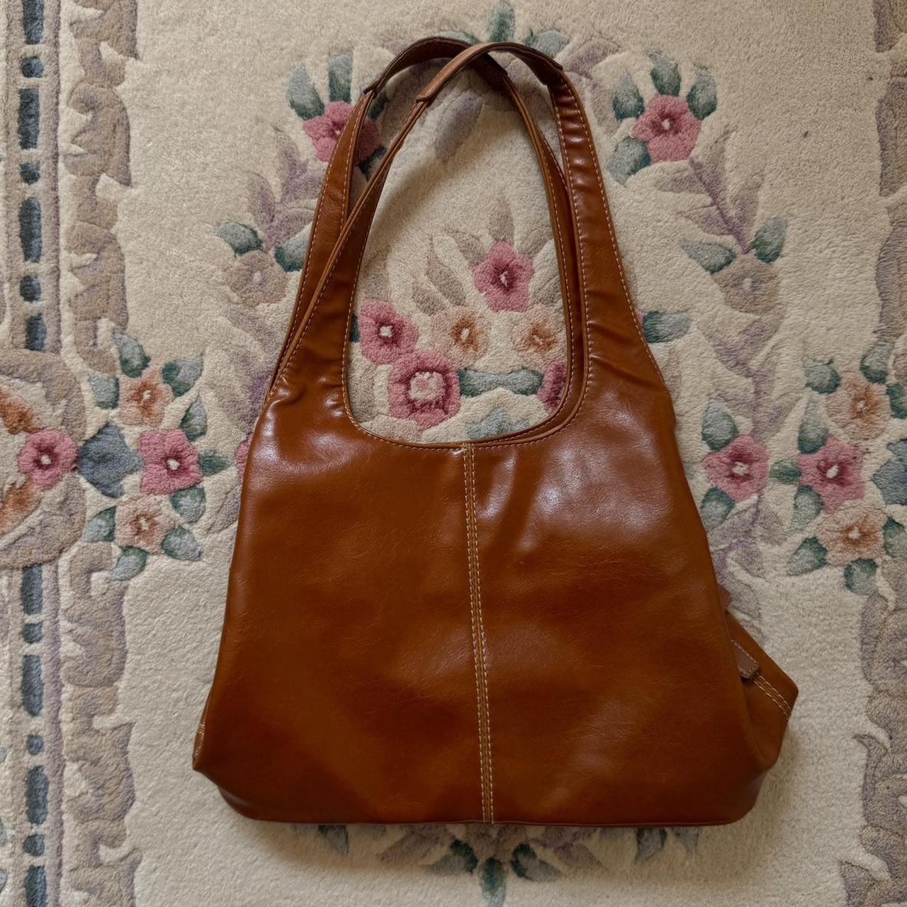 Brown leather bag