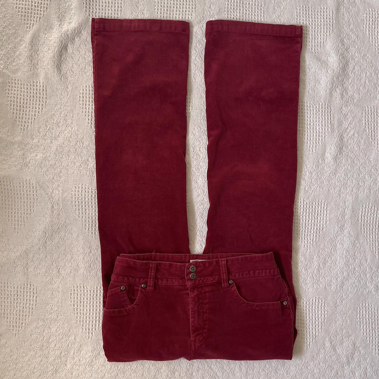 Red corduroy pants (L)