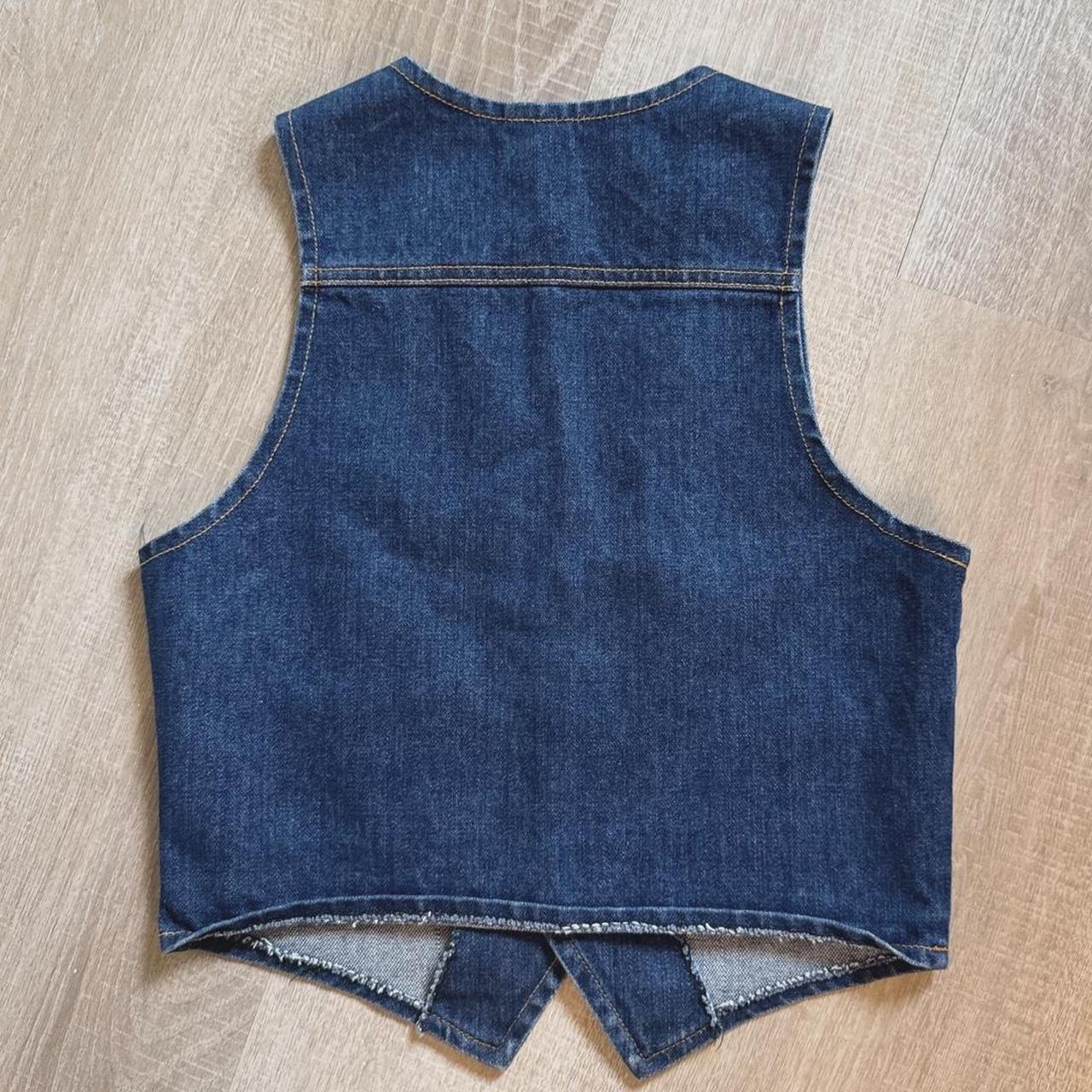 Vintage western denim vest (XS)
