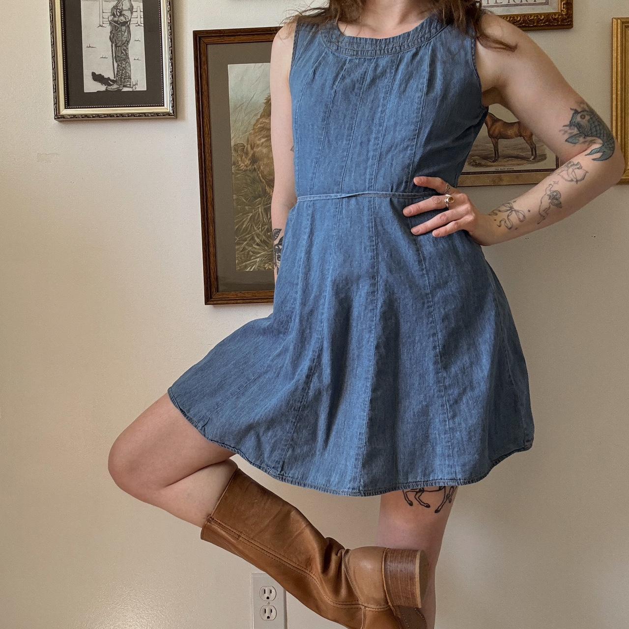 Denim mini dress (8)