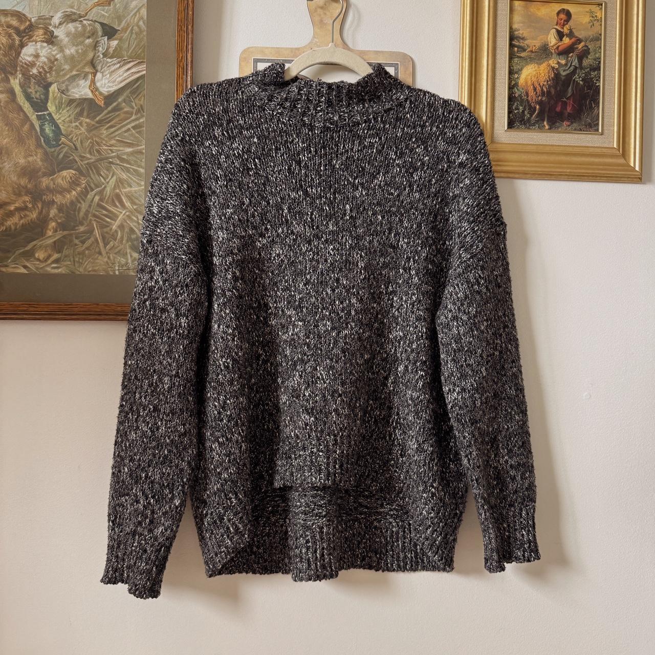 Grey slouchy knit sweater (M)