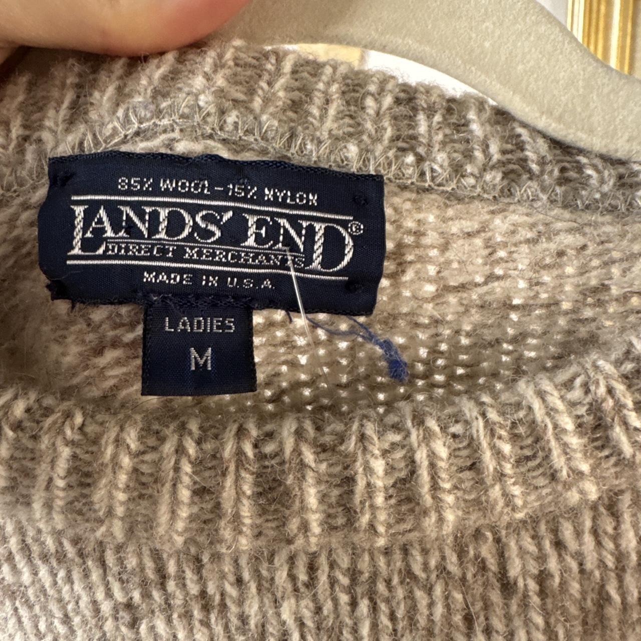 Oatmeal wool knit sweater (M)