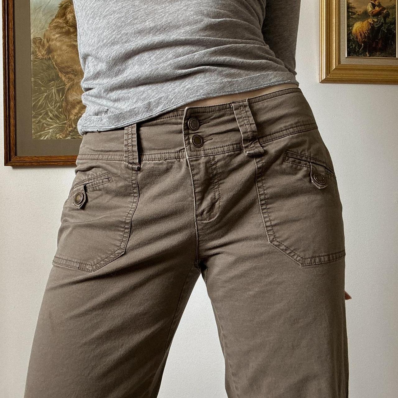 Low rise cargo pants (S)