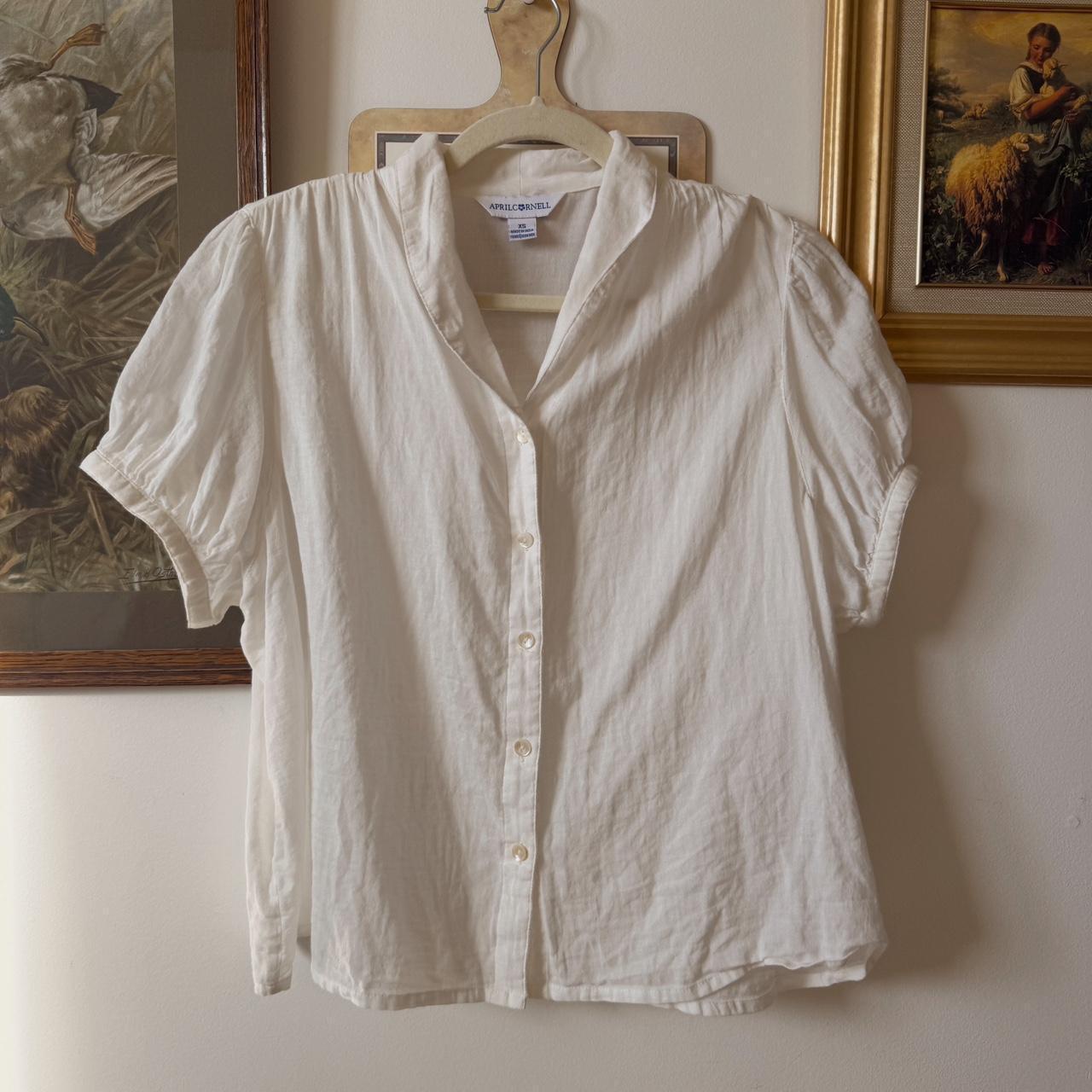 White cottage button up (XS)