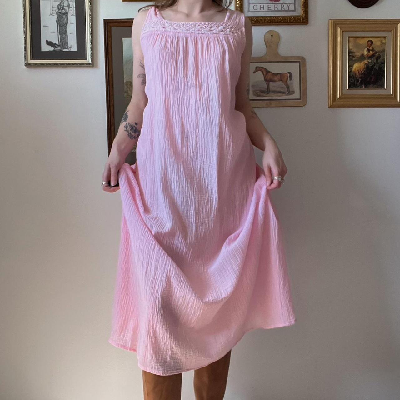 Bubblegum pink maxi dress (XXL)