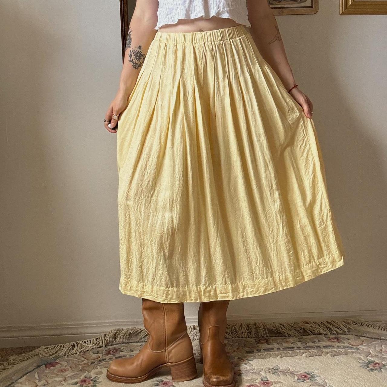 Buttercream maxi skirt (M)