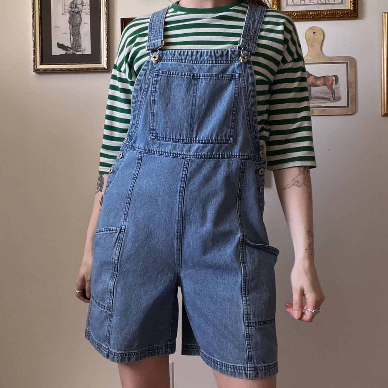 Vintage denim overalls (S)