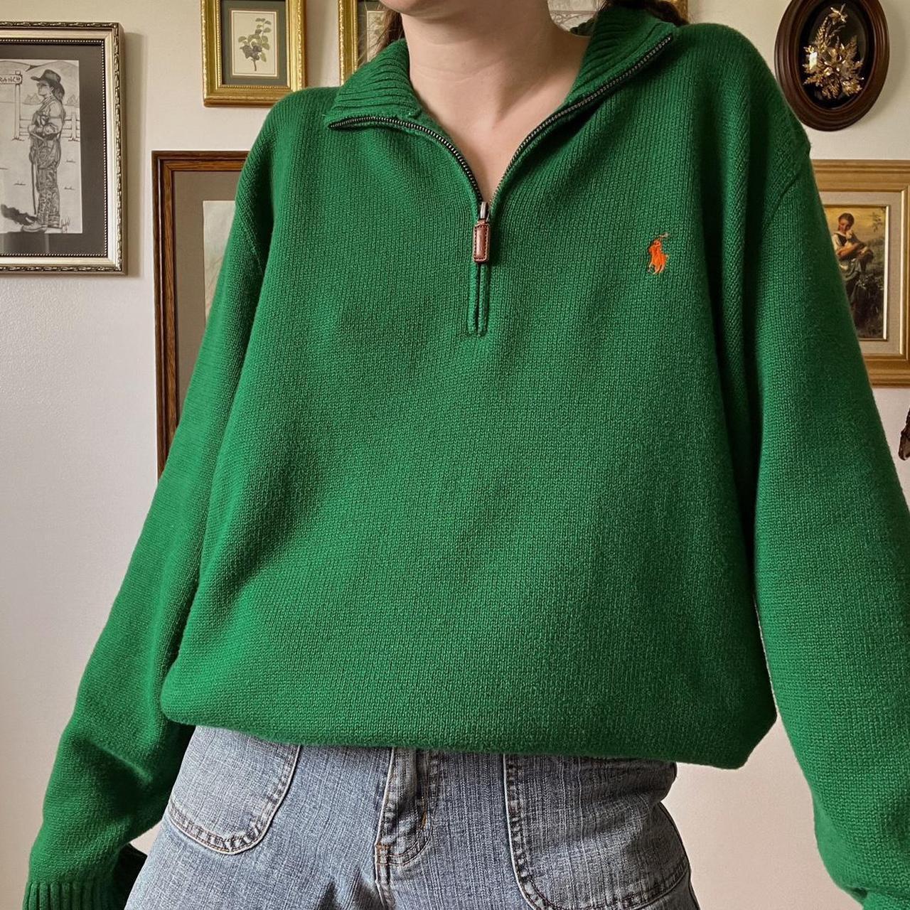 Lush green knit sweater (XXL)