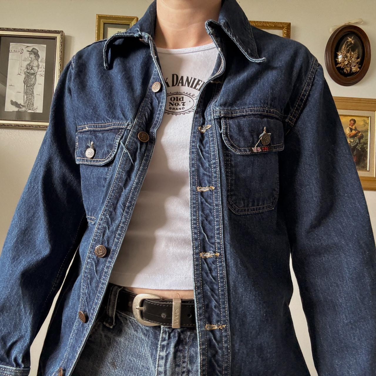 Vintage denim shacket (S)