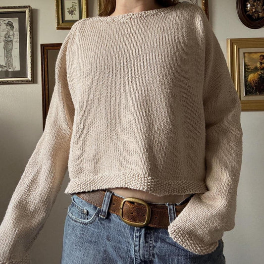 Perfect fit slouchy knit sweater (S/M)