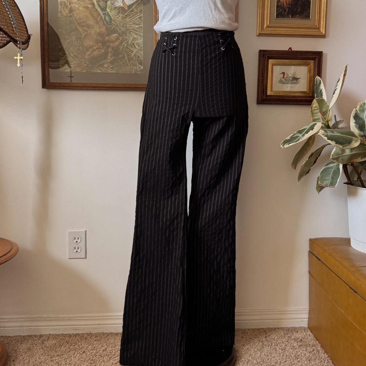 Y2K pinstripe trousers (S)