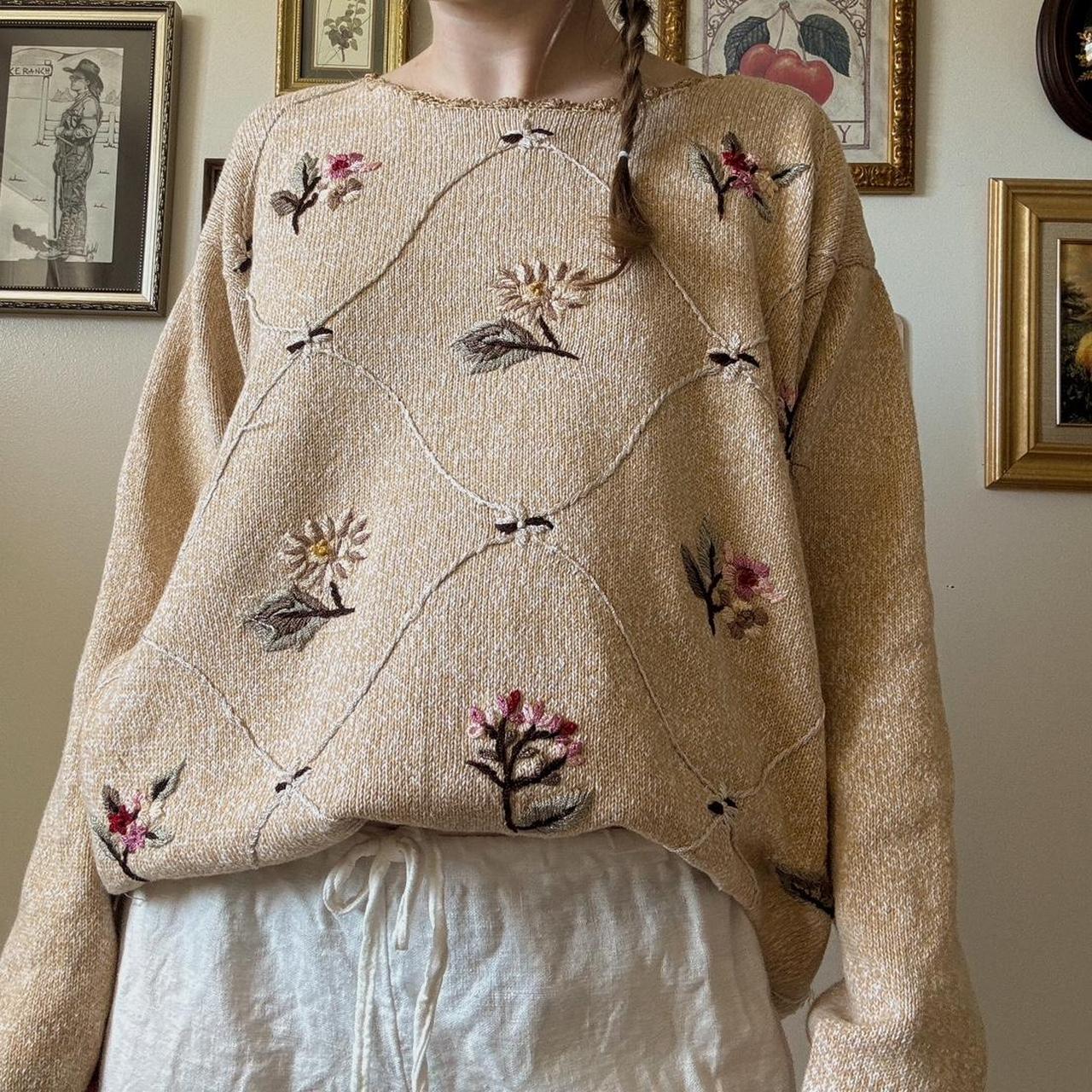 Cottage garden sweater (XL)