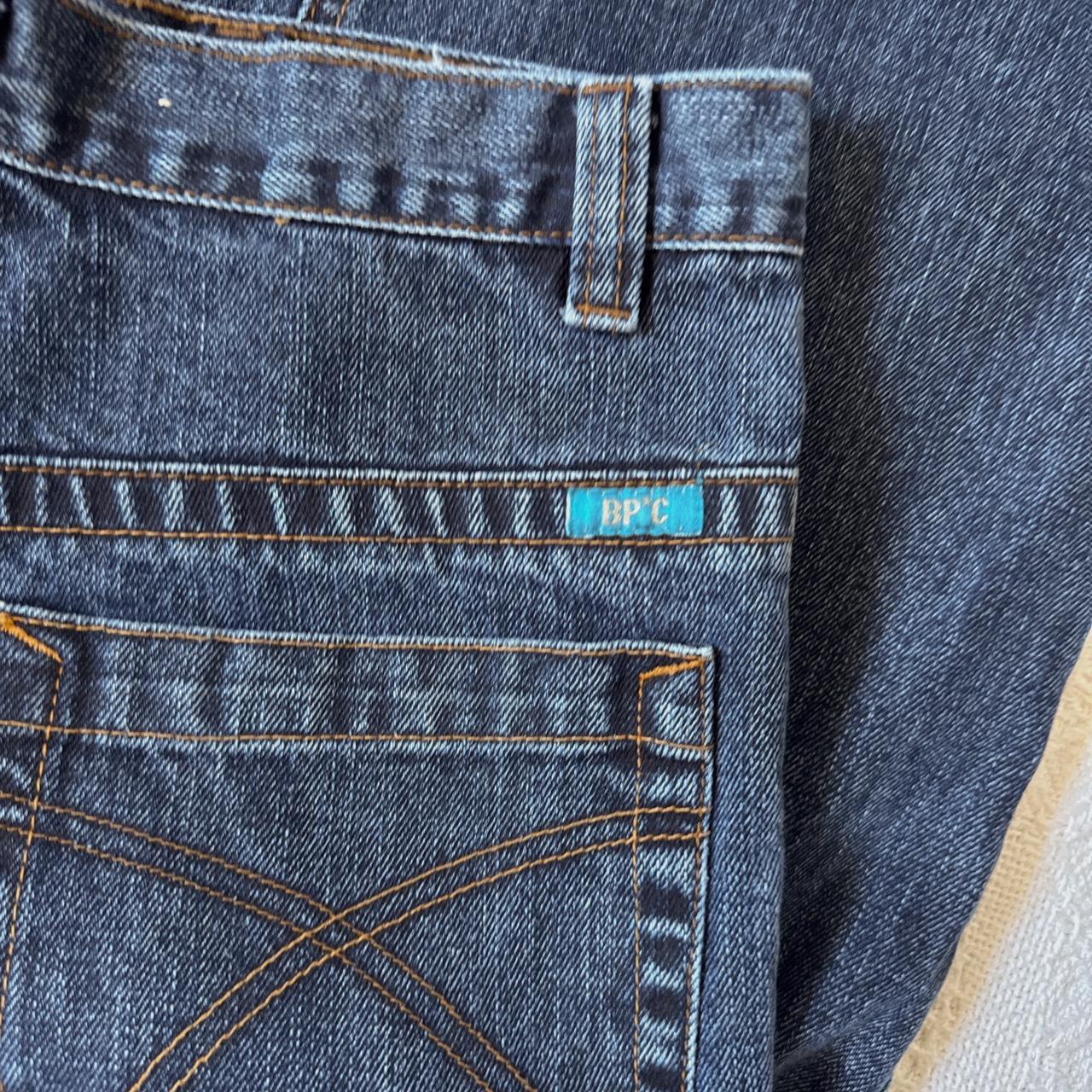 Dark wash straight leg jeans (S)