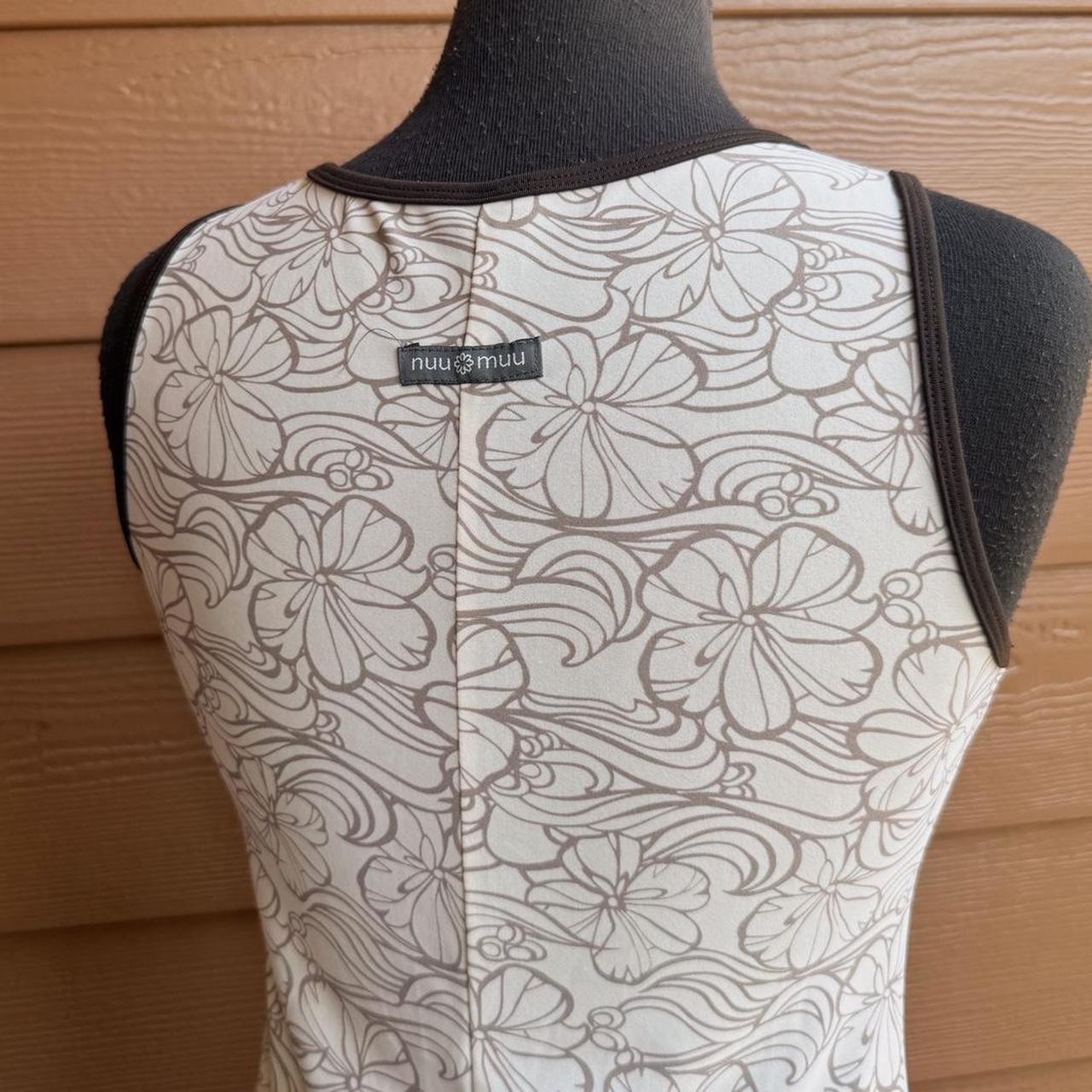 Cream floral mini dress (M)
