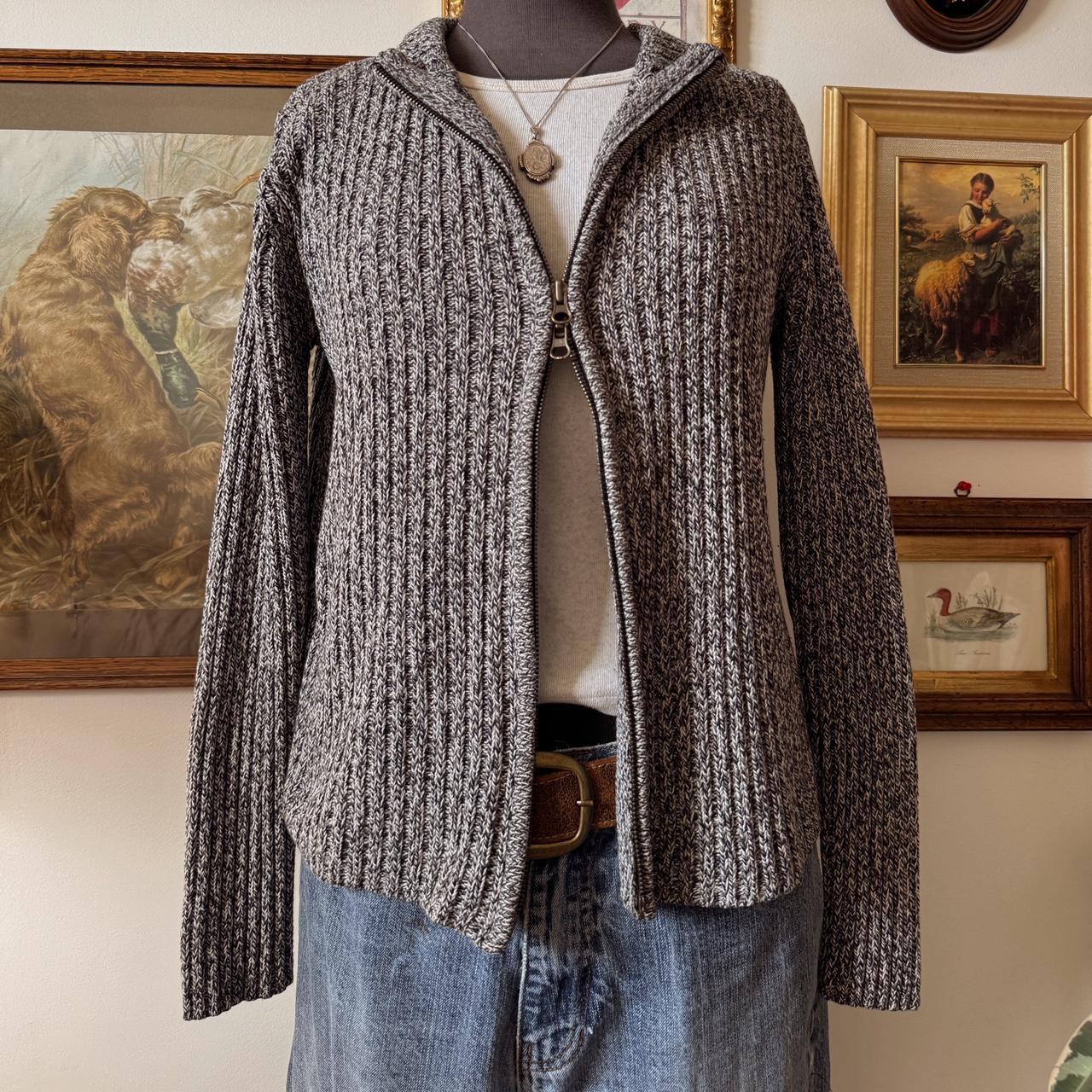 Dark grey mock neck knit (S)