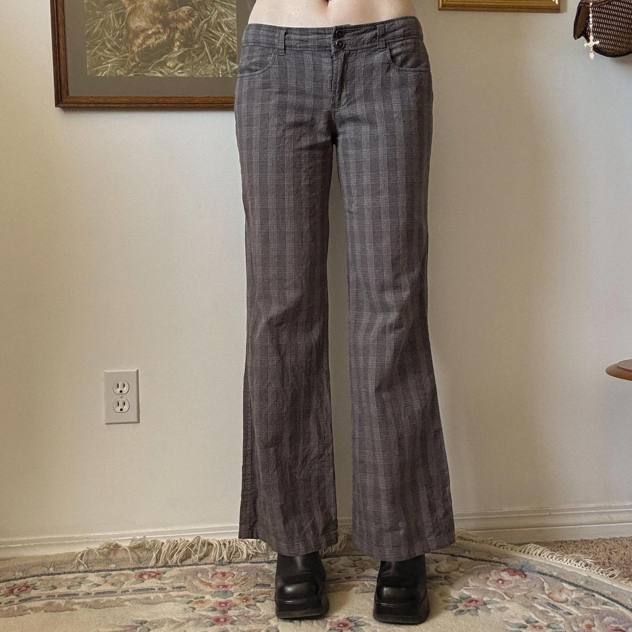 Grey wide leg trousers (S)