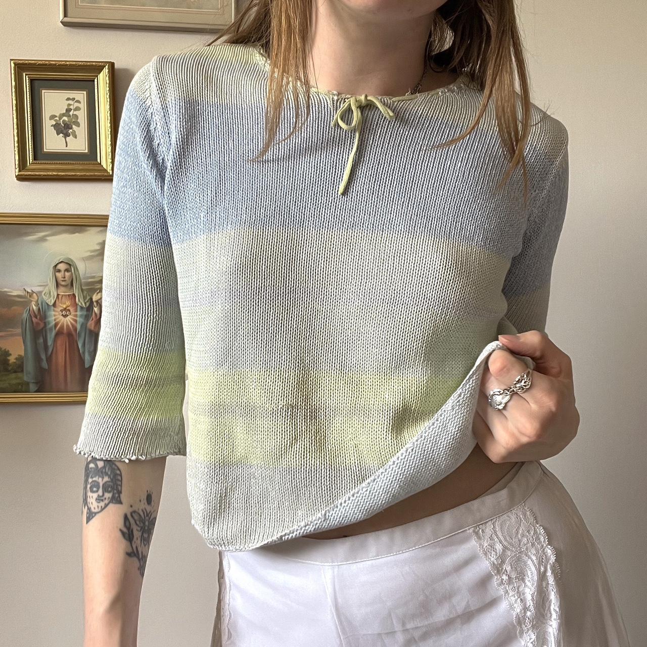 Seafoam knit top (XS)