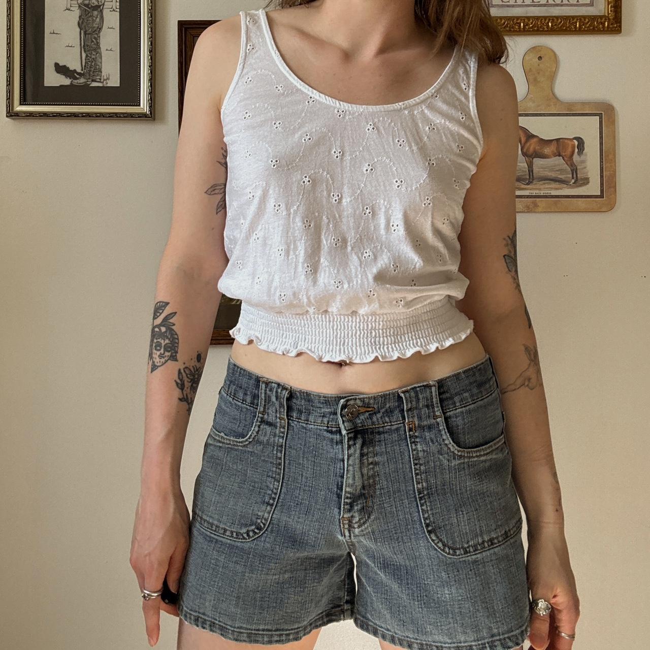 Eyelet crop tank (S)