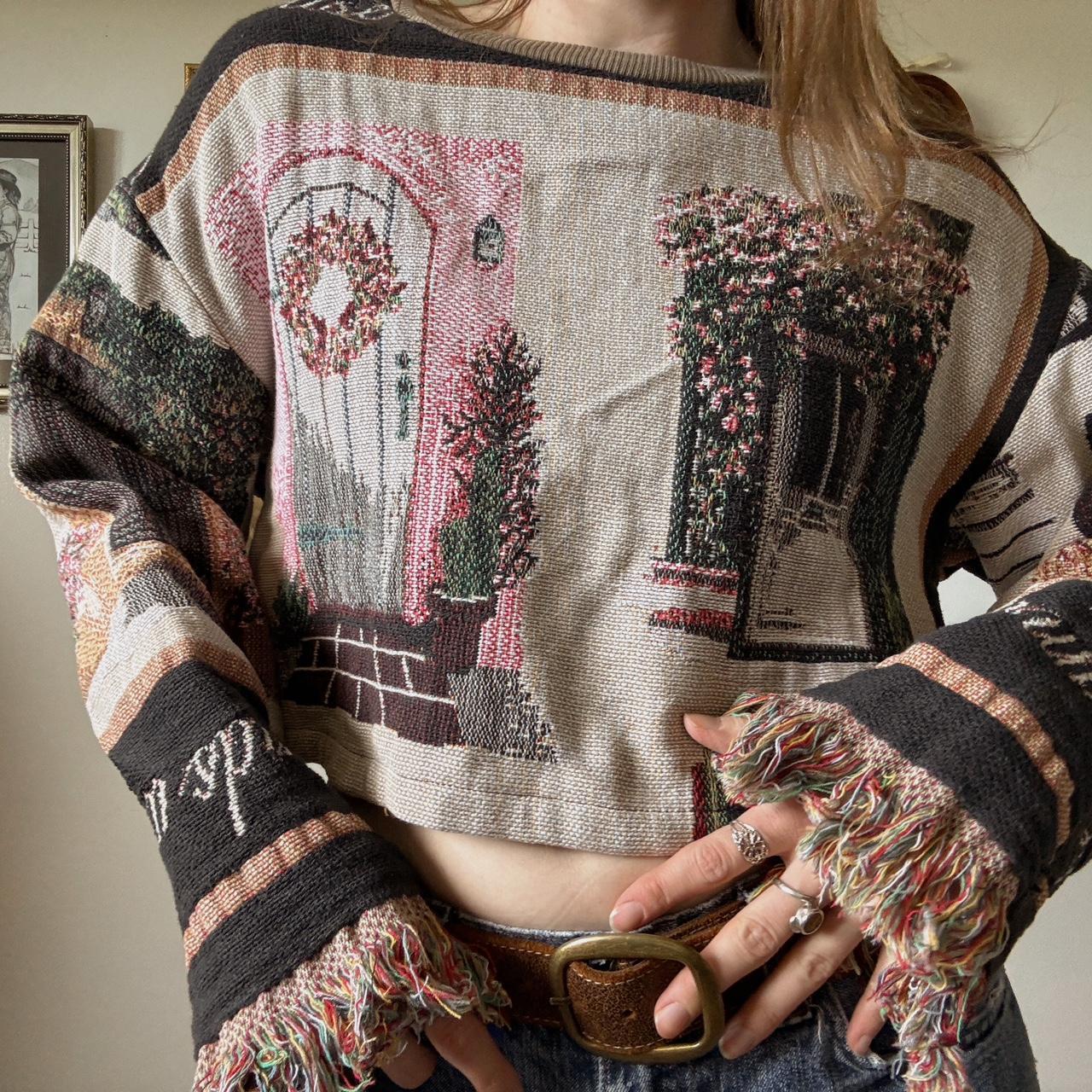 Vintage tapestry sweater (M)