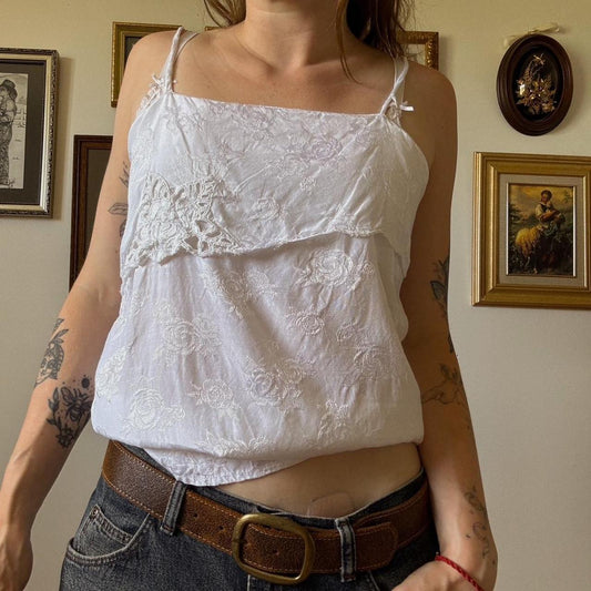 Vintage boho cami tank (M)