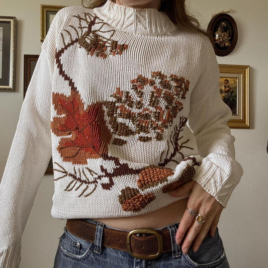 Autumnal knit sweater (S/M)