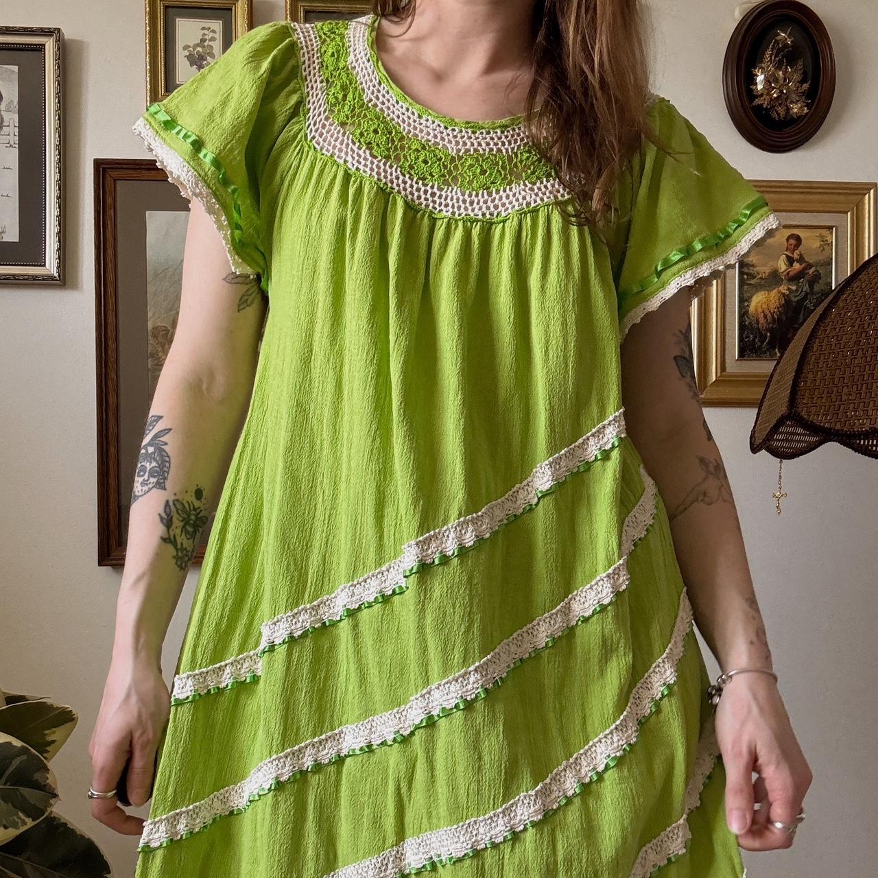 Spring green fairy dress (M)