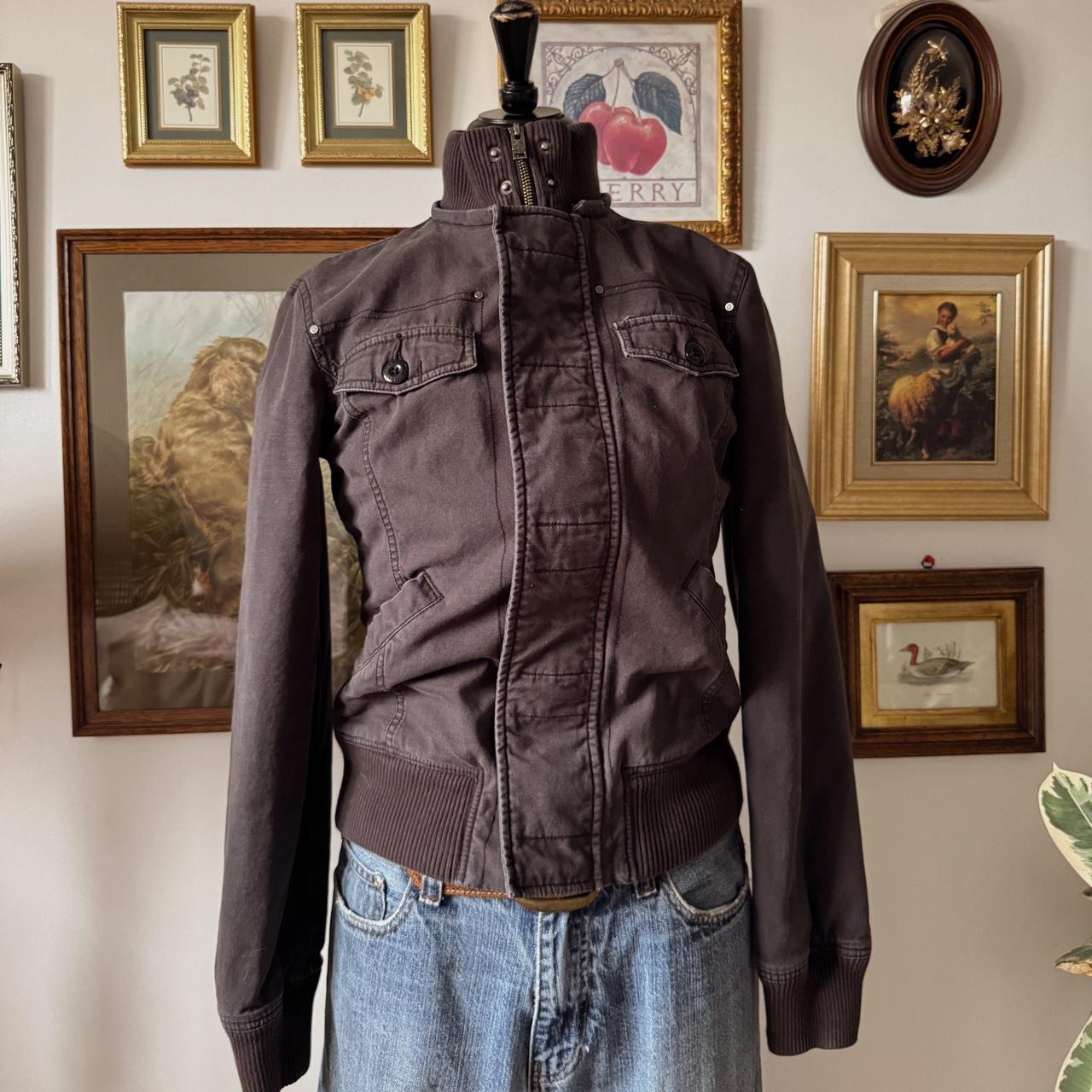 Grey y2k bomber jacket (S)