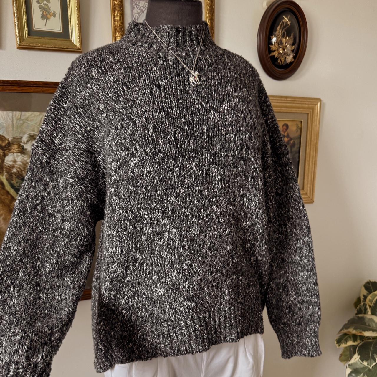 Grey slouchy knit sweater (M)