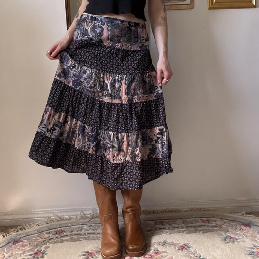 90s boho maxi skirt (31")