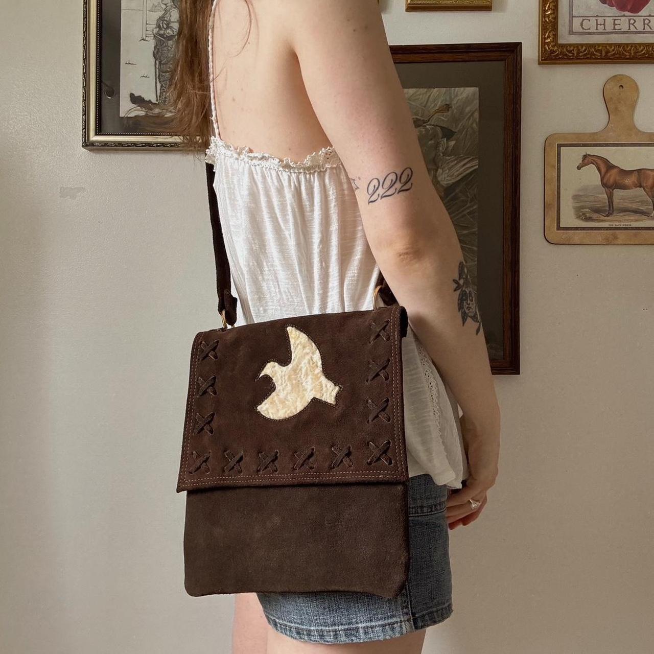 Dove leather bag