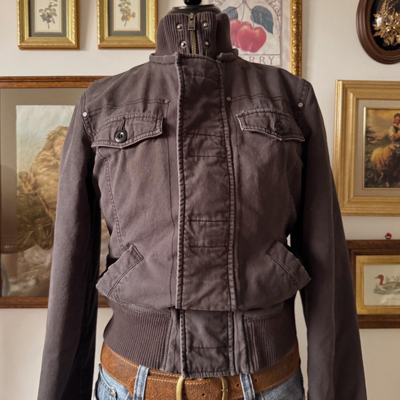 Grey y2k bomber jacket (S)