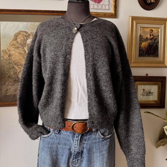 Charcoal grey slouchy cardigan (S/M)