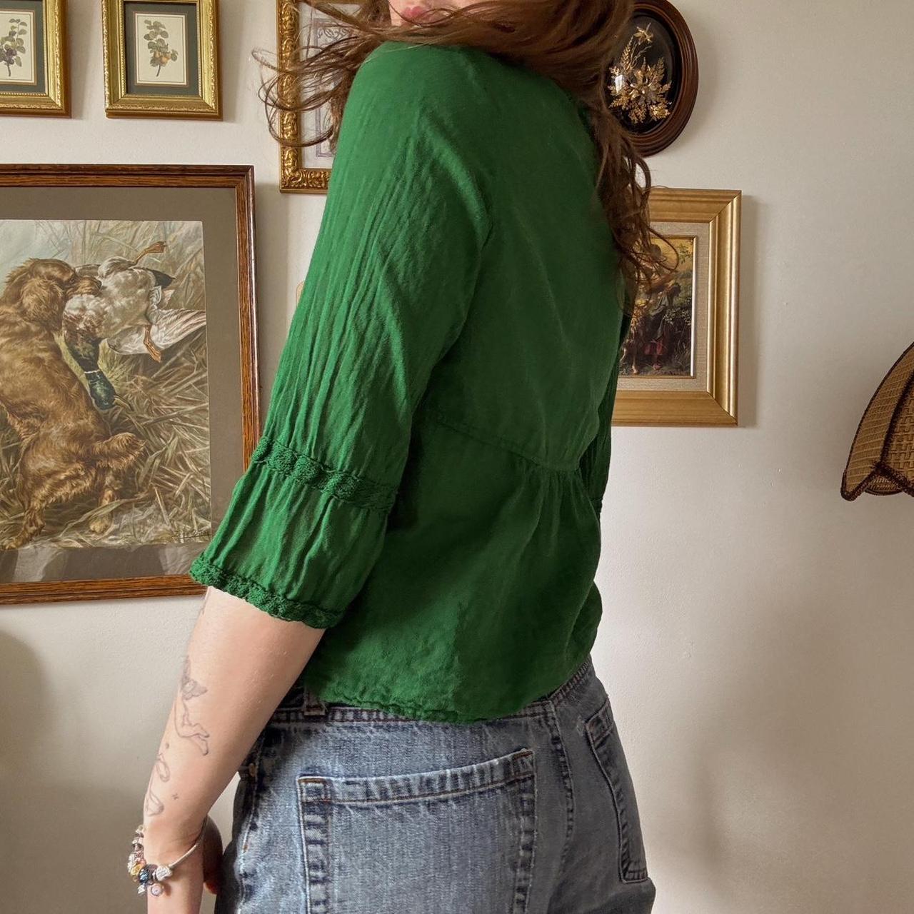 Green fairy lace blouse (S)