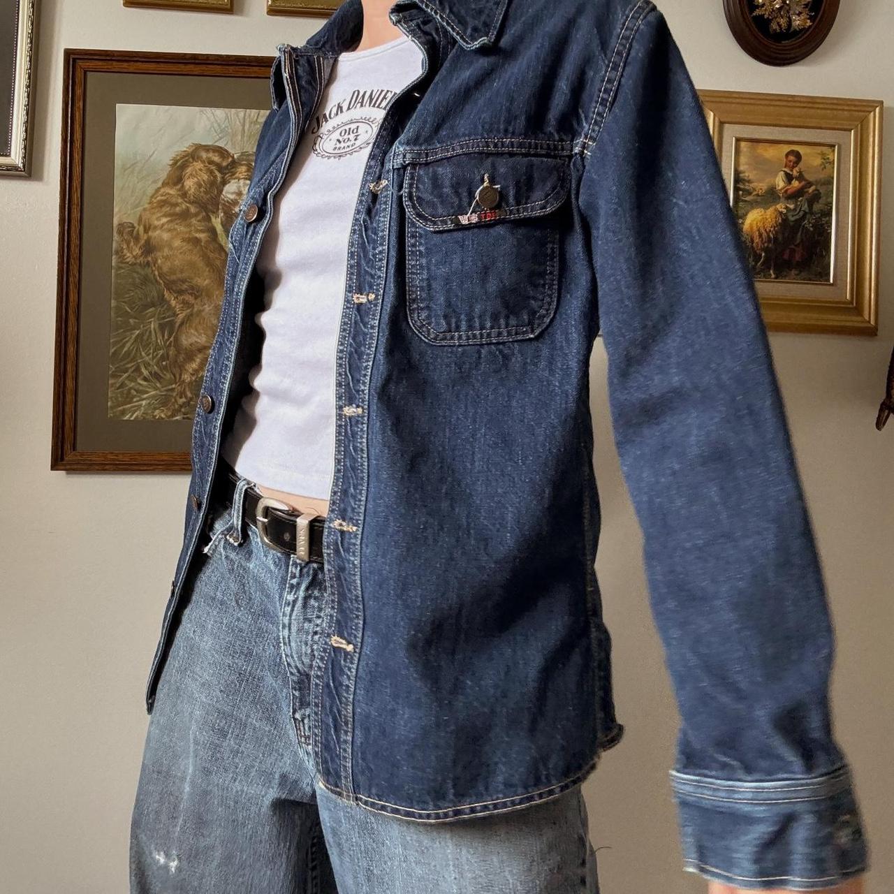 Vintage denim shacket (S)