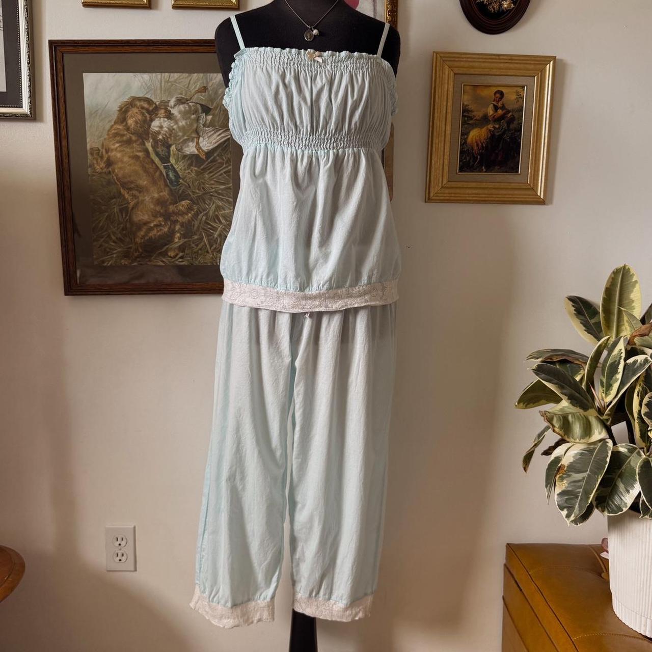 Vintage lace cotton set (L)