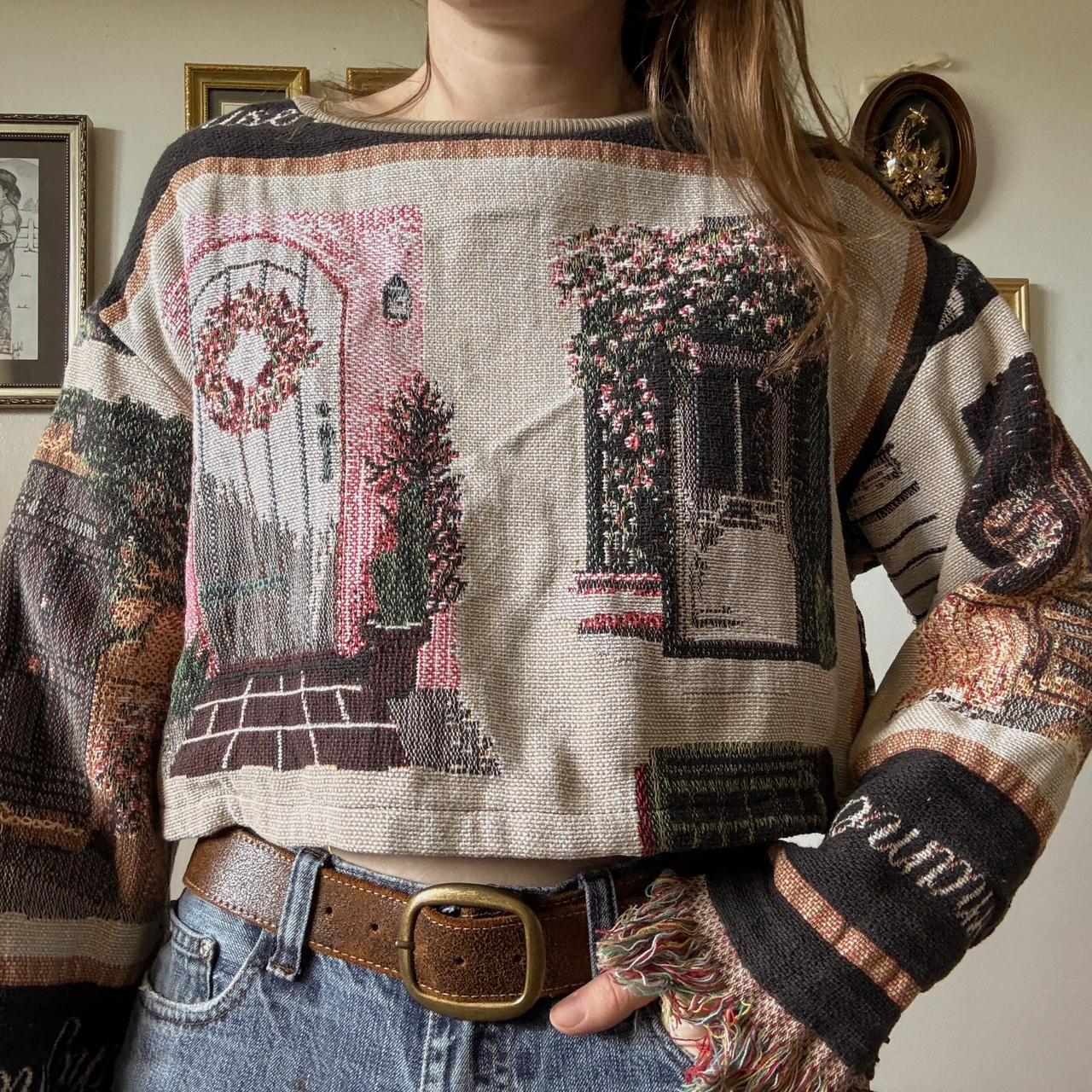 Vintage tapestry sweater (M)