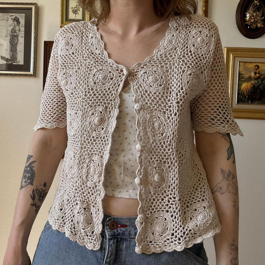 Crochet boho cardi (S)